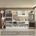 Ver imagem 5 de Armário de Cozinha Completa 100% Mdf 310 Cm Branco Smart 02