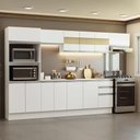 Ver imagem 1 de Armário de Cozinha Completa 100% Mdf 310 Cm Branco Smart 02