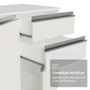 Ver mais imagens de Armário de Cozinha Completa 100% Mdf 310 Cm Branco Smart 02