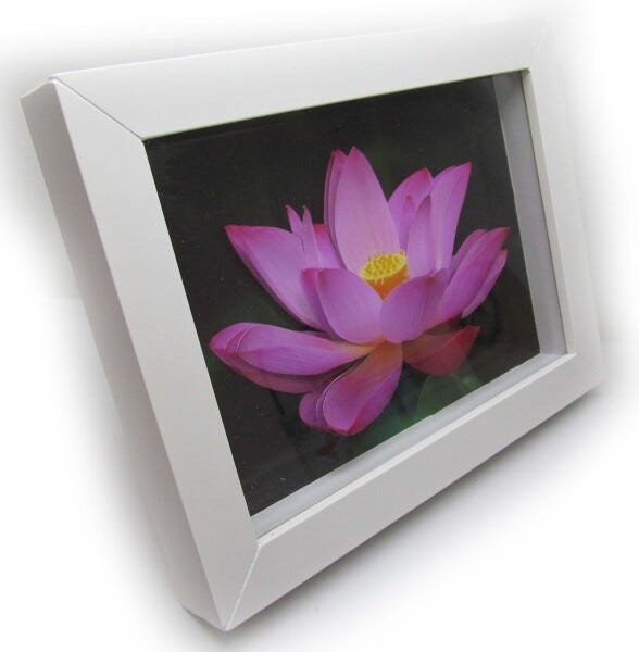 Quadro Flor Papel 18x24 Moldura Acetinada 3D Decoupage Dec - 1