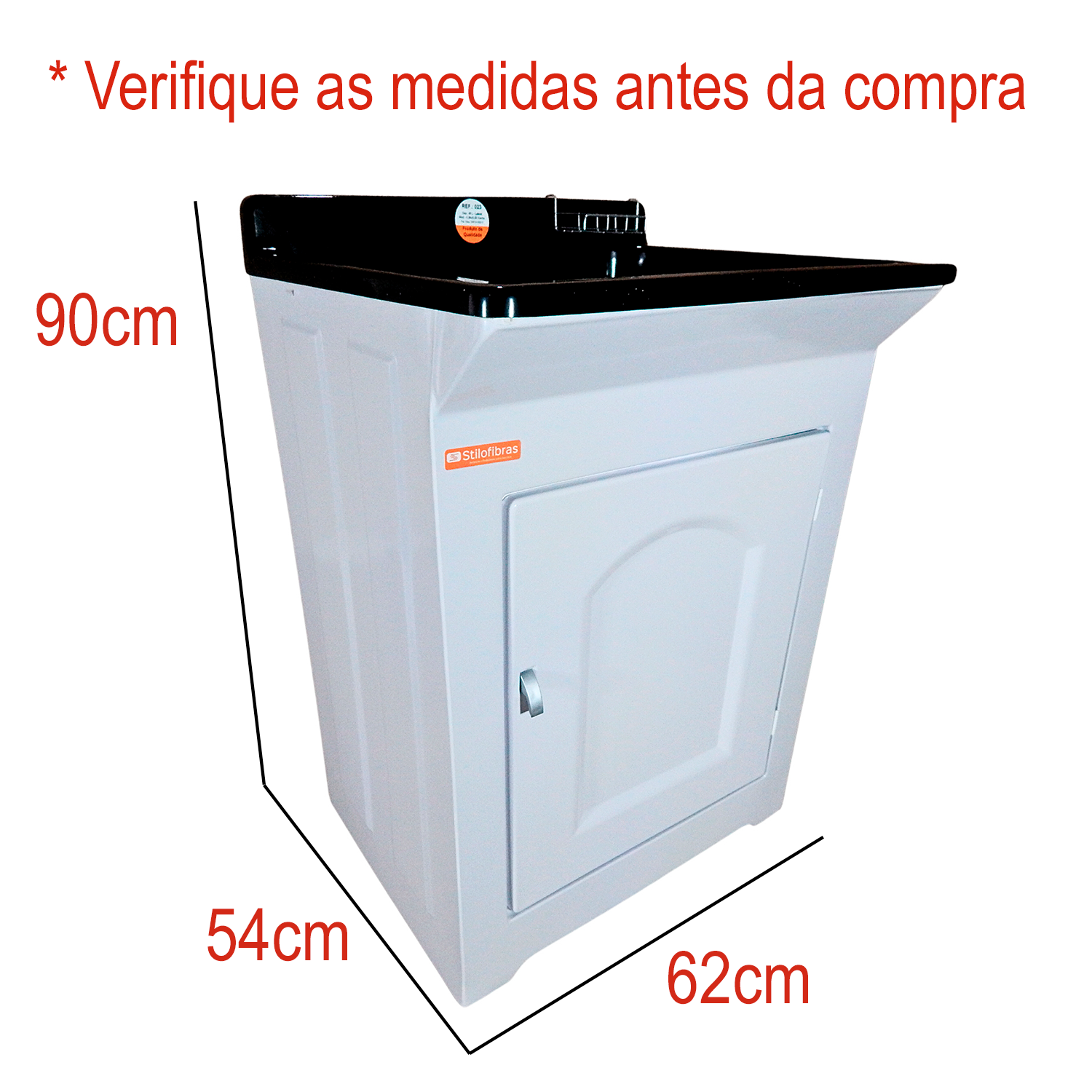 Gabinete em Plástico Abs Tanque com Esfregadeira Lateral de Fibra 40 Litros - 2