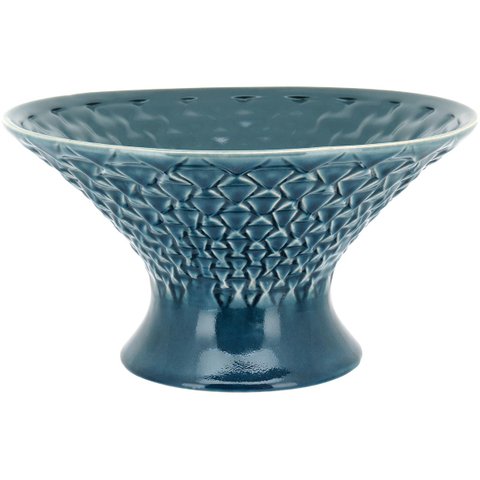 HOME&CO MOREA CENTRO MESA 18x32x32cm CERÂMICA AZUL