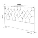 Ver imagem 5 de Cabeceira Cama Box Casal Queen Size Lylla 160cm Capitonê com Frame Linho Bege - Abmaza