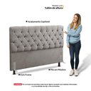 Ver imagem 4 de Cabeceira Cama Box Casal Queen Size Lylla 160cm Capitonê com Frame Linho Bege - Abmaza