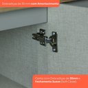 Ver mais imagens de Lavanderia Modulada 03 Peças 100% MDF com Aéreo Basculante e Tampo Cinza/Nature Americana 