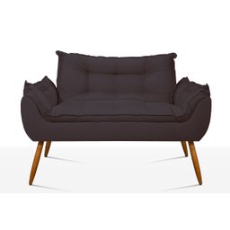 Sofá Opala Namoradeira para Sala – Balaqui Decor Cor:Cinza - 2