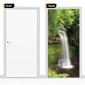Adesivo Para Porta Textura Paisagem Cachoeira Psg6 - 82x212cm - 1