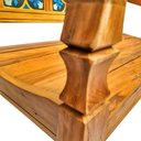 Ver imagem 3 de - Kit 2 Bancos Poltrona Rústico Madeira Peroba Rosa Jardim