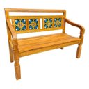 Ver imagem 1 de - Kit 2 Bancos Poltrona Rústico Madeira Peroba Rosa Jardim