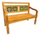 Ver imagem 1 de - Kit 2 Bancos Poltrona Rústico Madeira Peroba Rosa Jardim