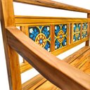 Ver imagem 2 de - Kit 2 Bancos Poltrona Rústico Madeira Peroba Rosa Jardim