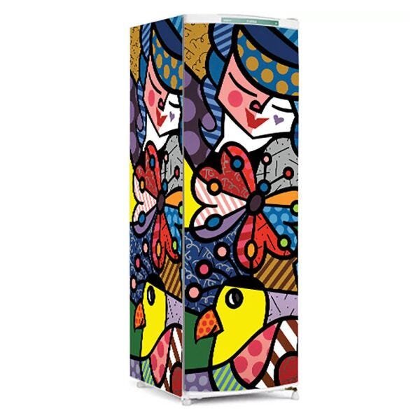 Adesivo Para Geladeira Romero Brito - Ref Mod01 - 1 Porta - 2