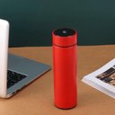 Ver imagem 2 de GARRAFA TERMICA VERMELHO LUXO 480ML COM COPO DISPLAY LCD DE TEMPERATURA INOX COM TERMOMETRO DIGITAL