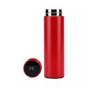 Ver imagem 1 de GARRAFA TERMICA VERMELHO LUXO 480ML COM COPO DISPLAY LCD DE TEMPERATURA INOX COM TERMOMETRO DIGITAL