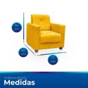 Ver imagem 6 de Sofá + 2 Poltrona para Sala de Estar Moderno Confortável Veneza Suede