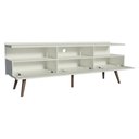 Ver imagem 3 de Rack para TV até 65" Madri com Pés de Madeira Branco Madesa