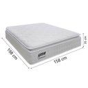 Ver imagem 2 de Colchão Casal Queen Molas Ensacadas Gazin com Pillow Tower New 158x198x35cm Branco
