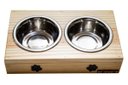 Ver imagem 1 de Comedouro com Patinhas e Potes Inox para Cachorro Natural
