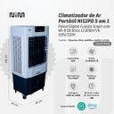 Ver imagem 5 de Climatizador Portátil Ni12pd 5 em 1 Painel Digital Wifi 90l