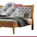 Ver imagem 2 de Cama Casal Queen Vivare 160cm Amêndoa Mel-tecido Welutop Cor:amêndoa Mel