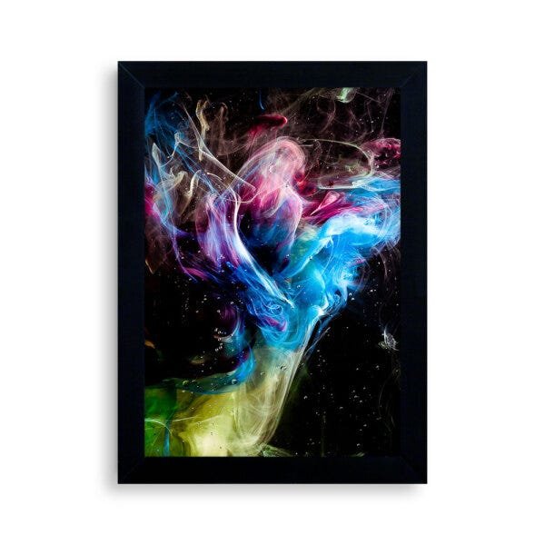 Quadro a dança das tintas 1 33x24x01cm Desenquadra - 2