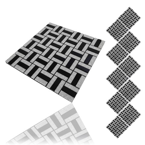 Pastilha de Vidro Adesiva Kit 10 Uni Parede Cozinha Sala Banheiro Decorativa Moderna Requintado Refo