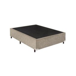 Cama Box Casal Suede Bege - 30x138x188 - 1