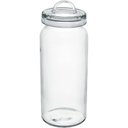 Ver imagem 1 de Pote Hermético de Vidro 1,5L Transparente 27x10x10cm Mantimentos Cozinha Tampa