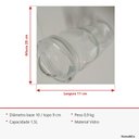 Ver imagem 3 de Pote Hermético de Vidro 1,5L Transparente 27x10x10cm Mantimentos Cozinha Tampa