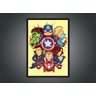 Quadro Decorativo Vingadores Super Heróis Com Moldura G10 - 3