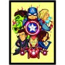 Quadro Decorativo Vingadores Super Heróis Com Moldura G10 - 1