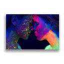 Ver imagem 3 de Quadro Arte Fluor Psico 90X60Cm Slim Preta P007