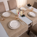 Ver imagem 4 de Caminho Trilho de Mesa Decorê 130x46cm com Franja: Bege