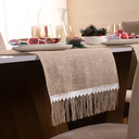 Ver imagem 6 de Caminho Trilho de Mesa Decorê 130x46cm com Franja: Bege