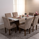 Ver imagem 2 de Caminho Trilho de Mesa Decorê 130x46cm com Franja: Bege