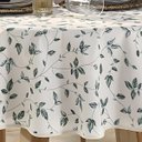 Ver imagem 4 de Toalha de Mesa - Clean - Botânica - Redonda - 4 Lugares - Dohler