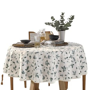 Toalha de Mesa - Clean - Botânica - Redonda - 4 Lugares - Dohler
