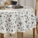 Ver imagem 3 de Toalha de Mesa - Clean - Botânica - Redonda - 4 Lugares - Dohler