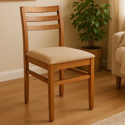 Cadeira para Sala de Jantar em Madeira Maciça Diamante