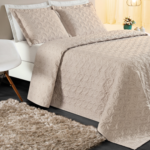 Jogo de Cama Casal Queen Size Agata Bordado 200 Fios Super Elegante:avela