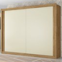 Ver imagem 5 de Guarda-roupa Casal Creta 2 Portas 4 Gavetas 100% Mdf Flex Amendoa/off White - Europa Móveis