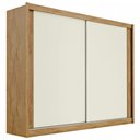 Ver imagem 6 de Guarda-roupa Casal Creta 2 Portas 4 Gavetas 100% Mdf Flex Amendoa/off White - Europa Móveis