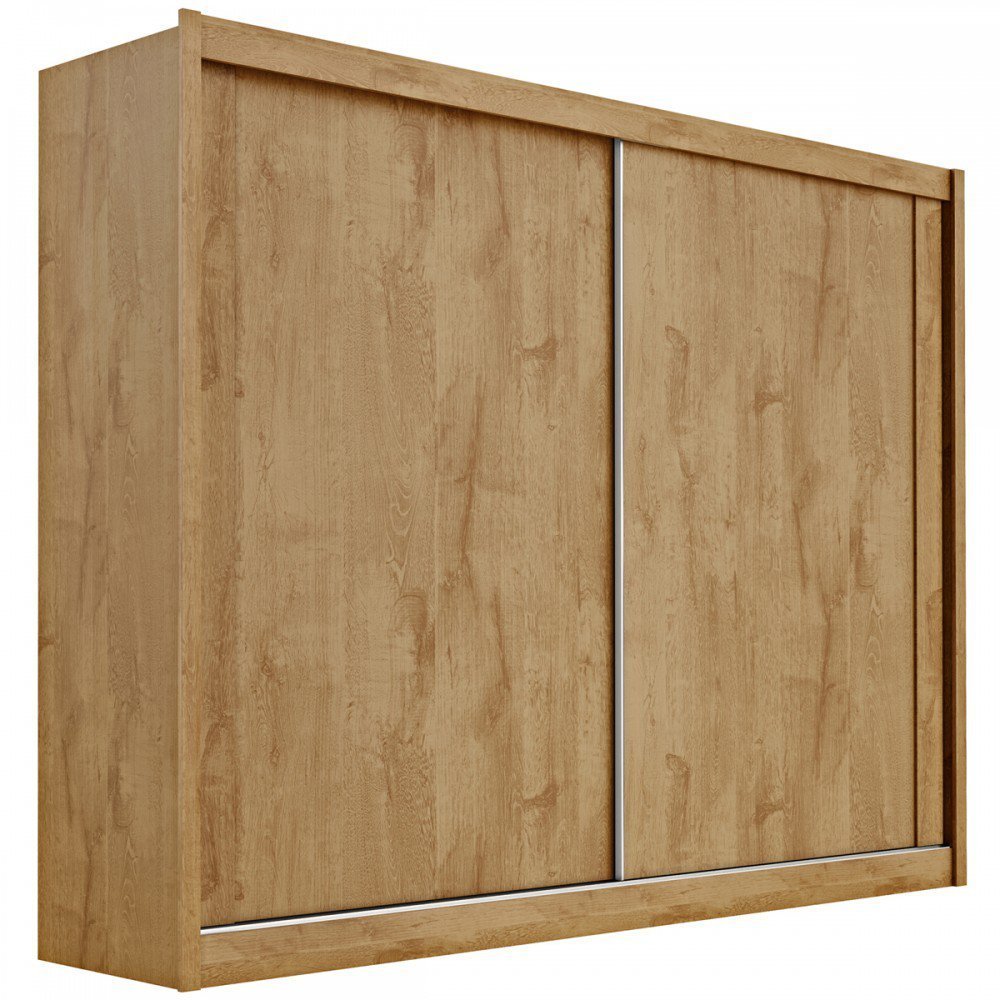 Guarda-roupa Casal Creta 2 Portas 4 Gavetas 100% Mdf Flex Amendoa/off White - Europa Móveis - 7