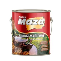 Verniz Mogno 0,900ml Brilhante Marítimo P/madeira Maza - 1