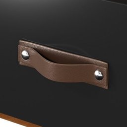 Rack Suspenso Organic Preto/freijó - Ej Móveis - 4 Rack Suspenso Organic Preto/freijó - Ej Móveis - 4