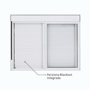Ver imagem 5 de Janelacom 2 Folhas de Correr e Persiana Integrada 1,20x1,50 Aluminio Branco