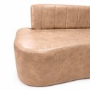 Ver imagem 6 de Sofá Decorativo Orgânigo Curvo Sala de Estar Recepção Estudio Estilo Feijao - Paraná Metal:Bege