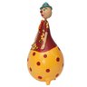 Artesanato Em Cabaça Palhaço Cores Amarelo E Vermelho (027) - 4