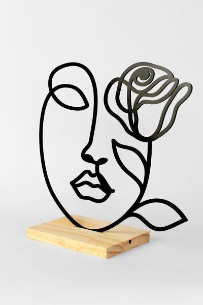 Adorno Flor De Mulher 27X25 - 2
