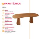 Ver imagem 5 de Mesa Noronha 180cm Tampo Laminado Orgânico